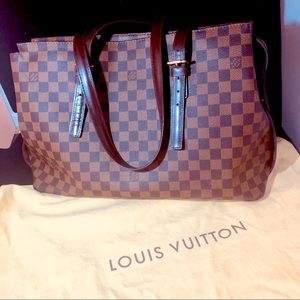 SOLD Auth. Damier Ebene Chelsea tote